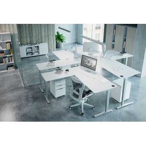 501-43 : Piétement à hauteur variable pour bureau d'angle 